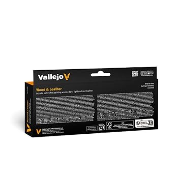 Amazon | Vallejo ウッド&レザーペイントセット | カラー塗料 通販